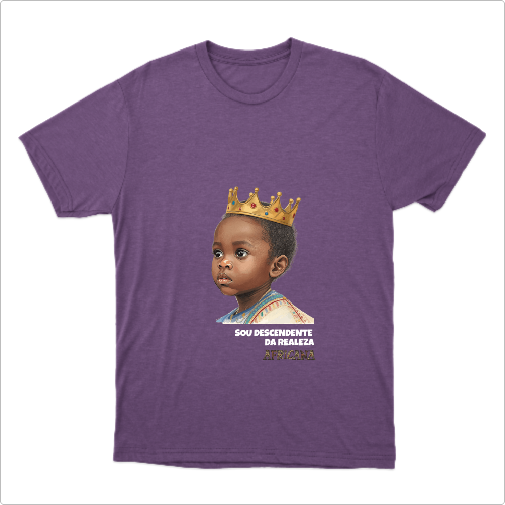 Camiseta infantil Realeza Africana