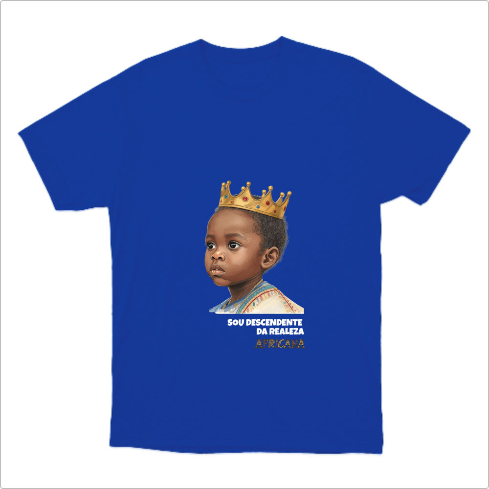 Camiseta infantil Realeza Africana