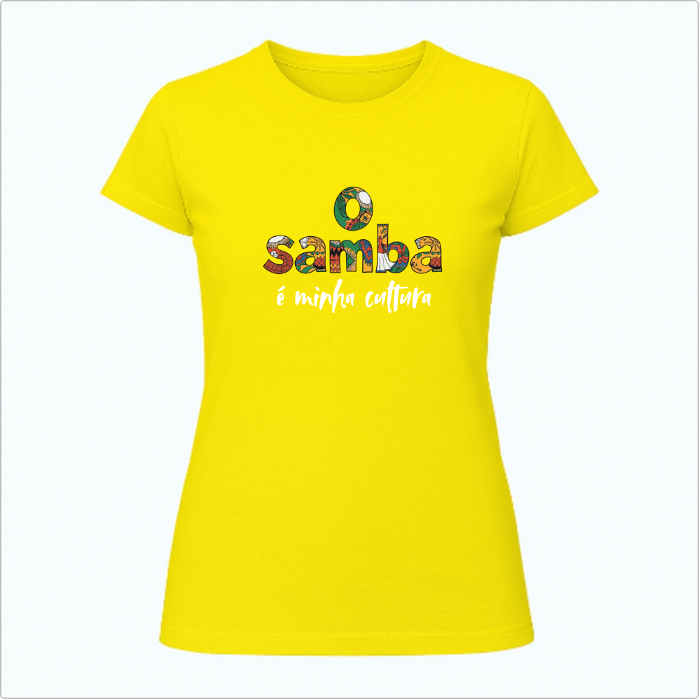 Blusa Baby Look O Samba