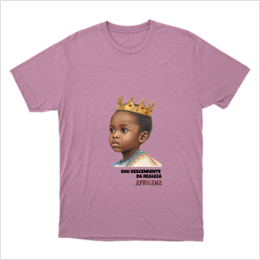 Camiseta infantil Realeza Africana