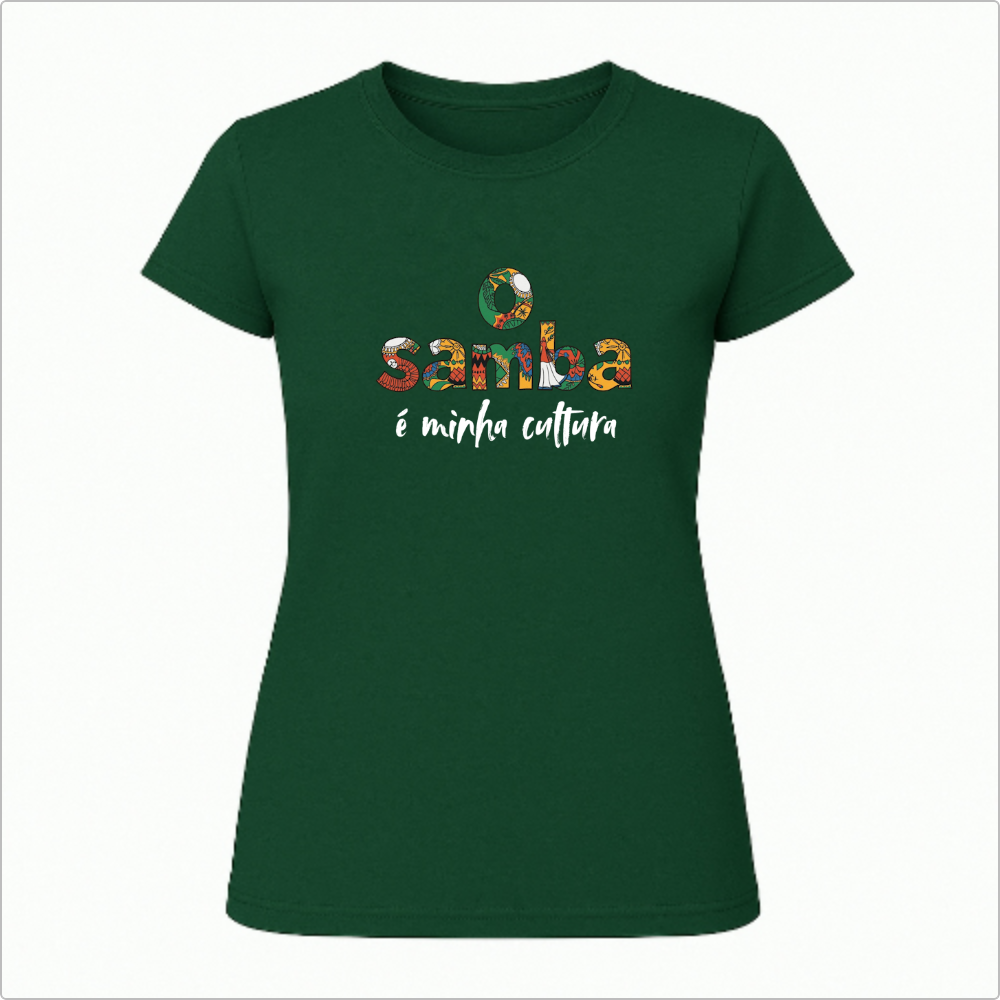 Blusa Baby Look O Samba