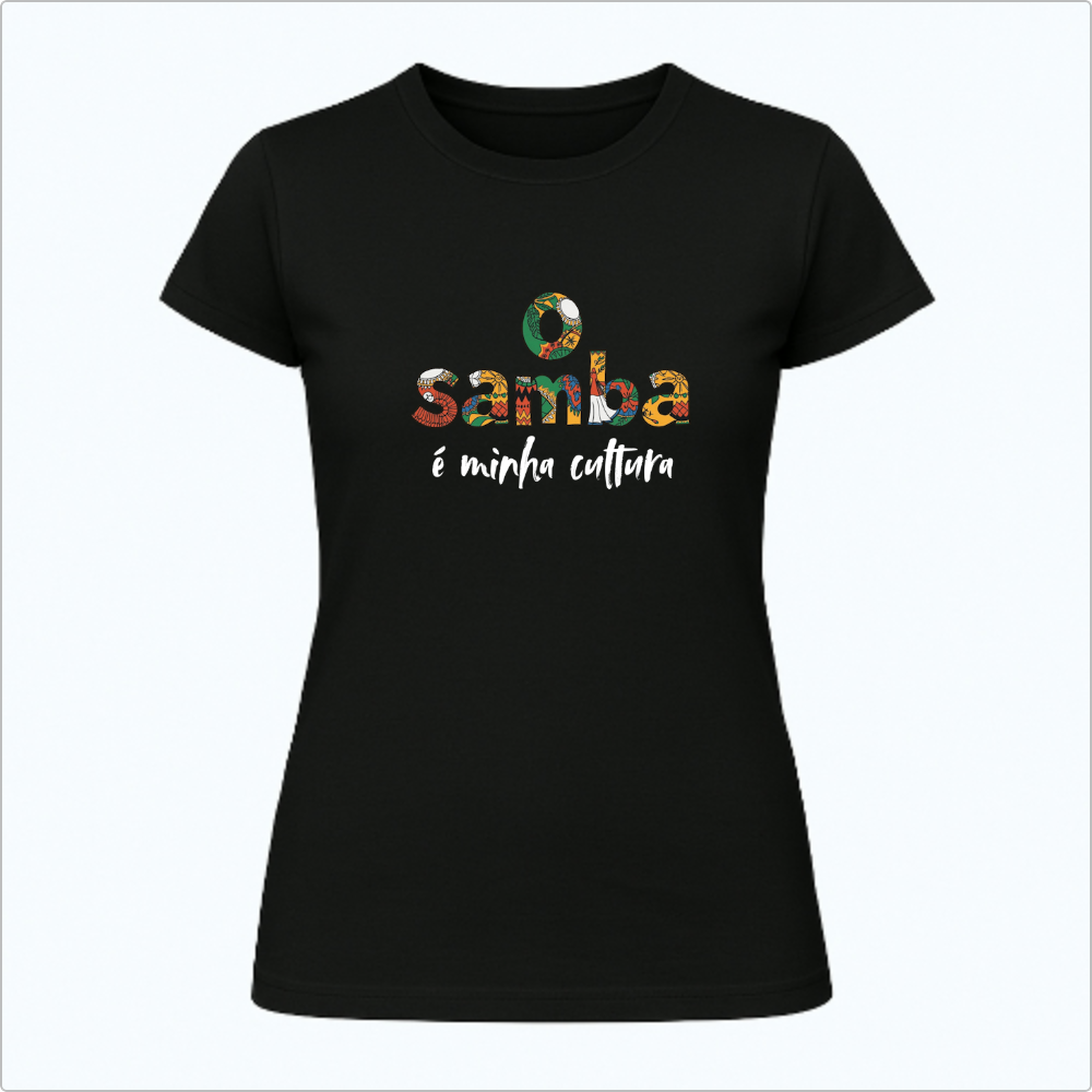 Blusa Baby Look O Samba