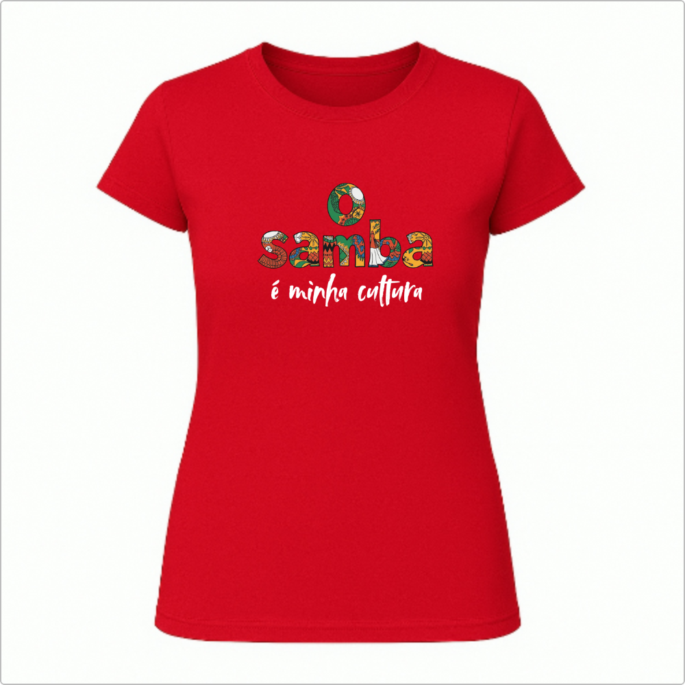 Blusa Baby Look O Samba