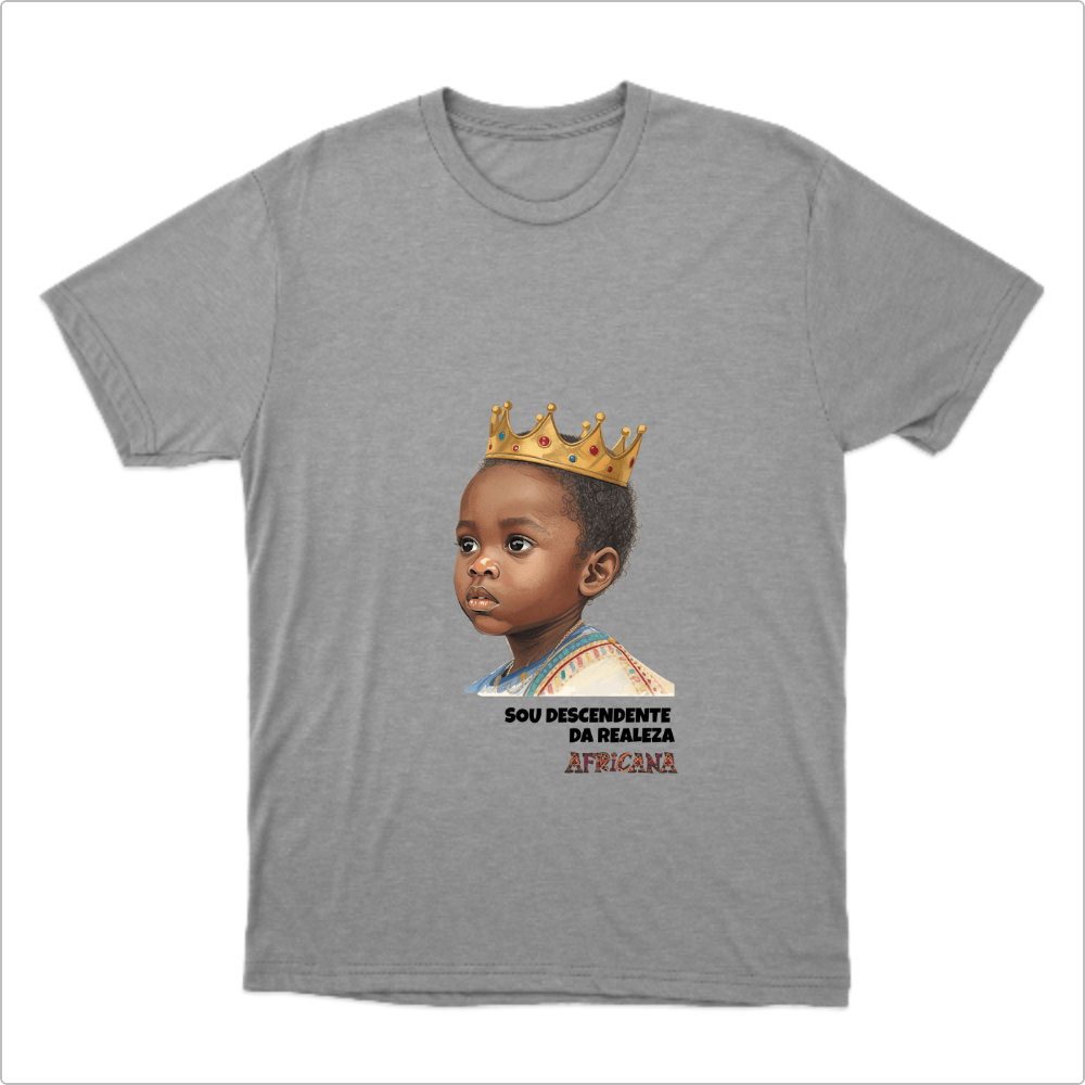 Camiseta infantil Realeza Africana